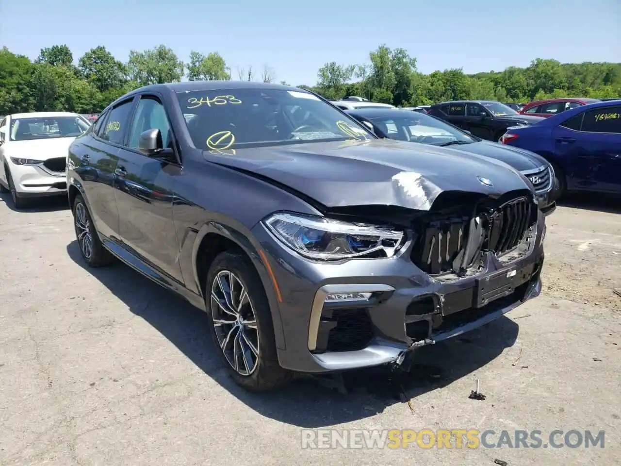 1 Photograph of a damaged car 5UXCY8C06L9C96028 BMW X6 2020