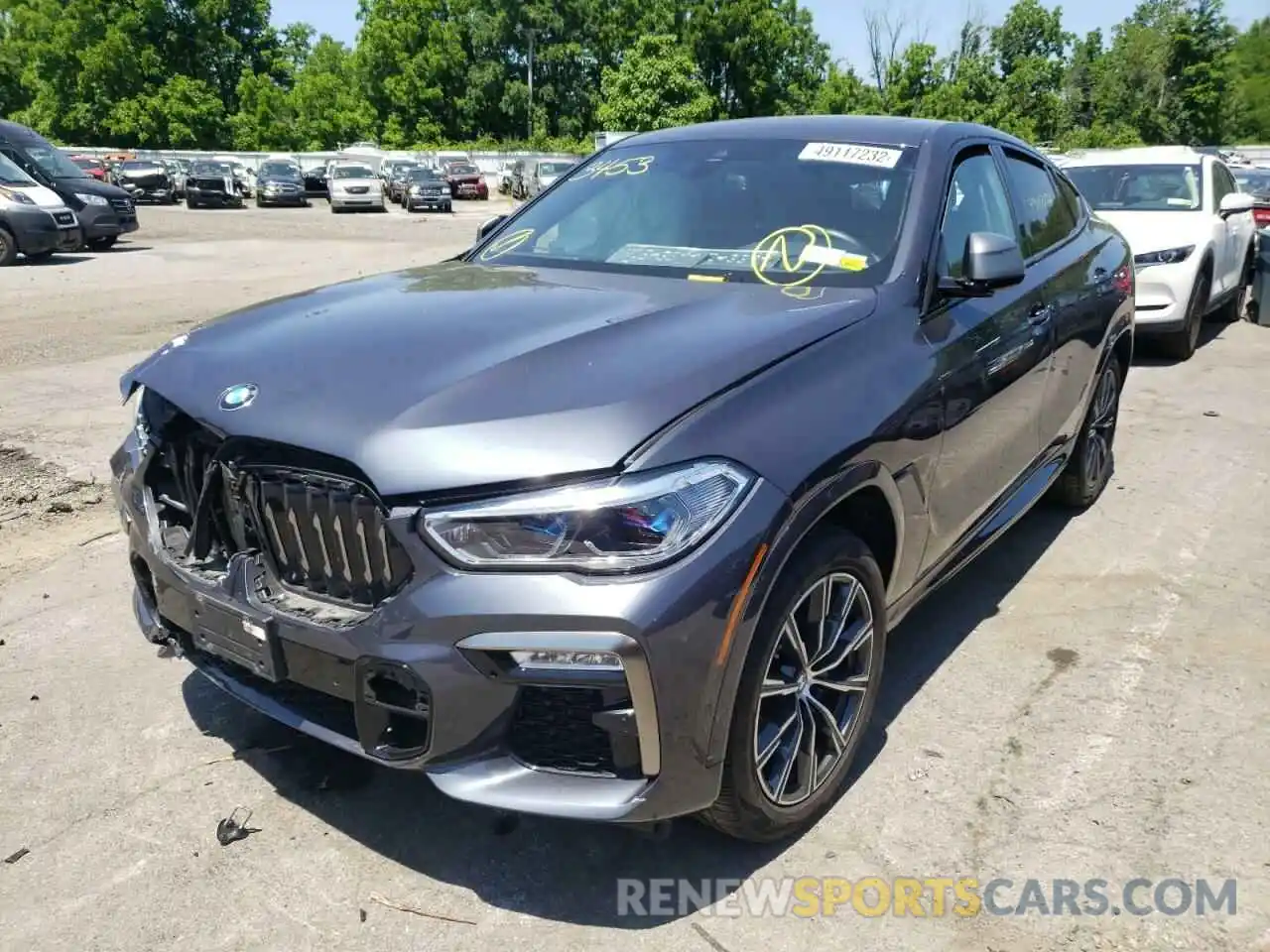 2 Photograph of a damaged car 5UXCY8C06L9C96028 BMW X6 2020