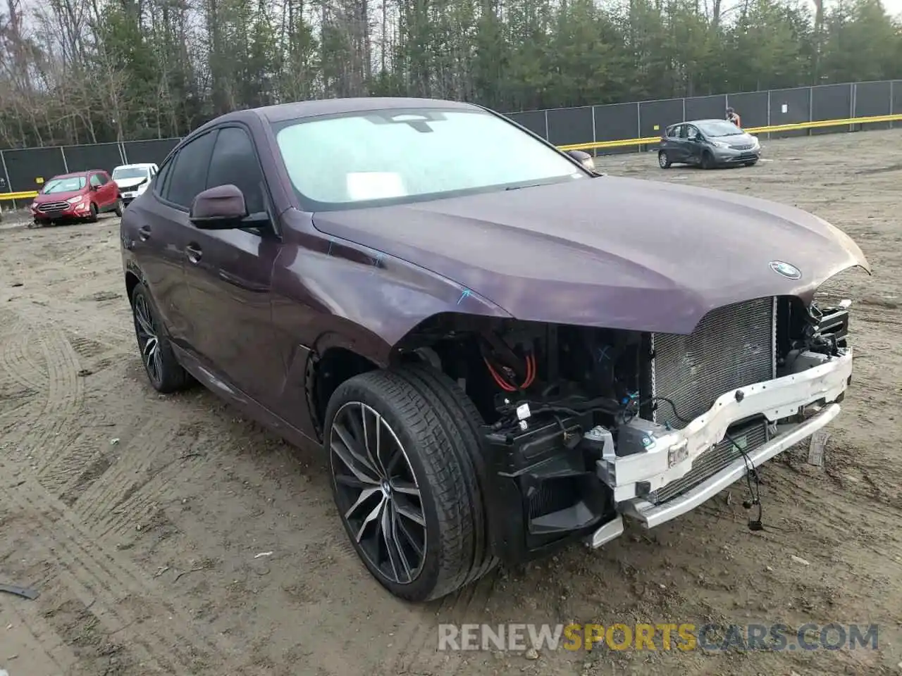 1 Photograph of a damaged car 5UXCY8C07L9D69293 BMW X6 2020