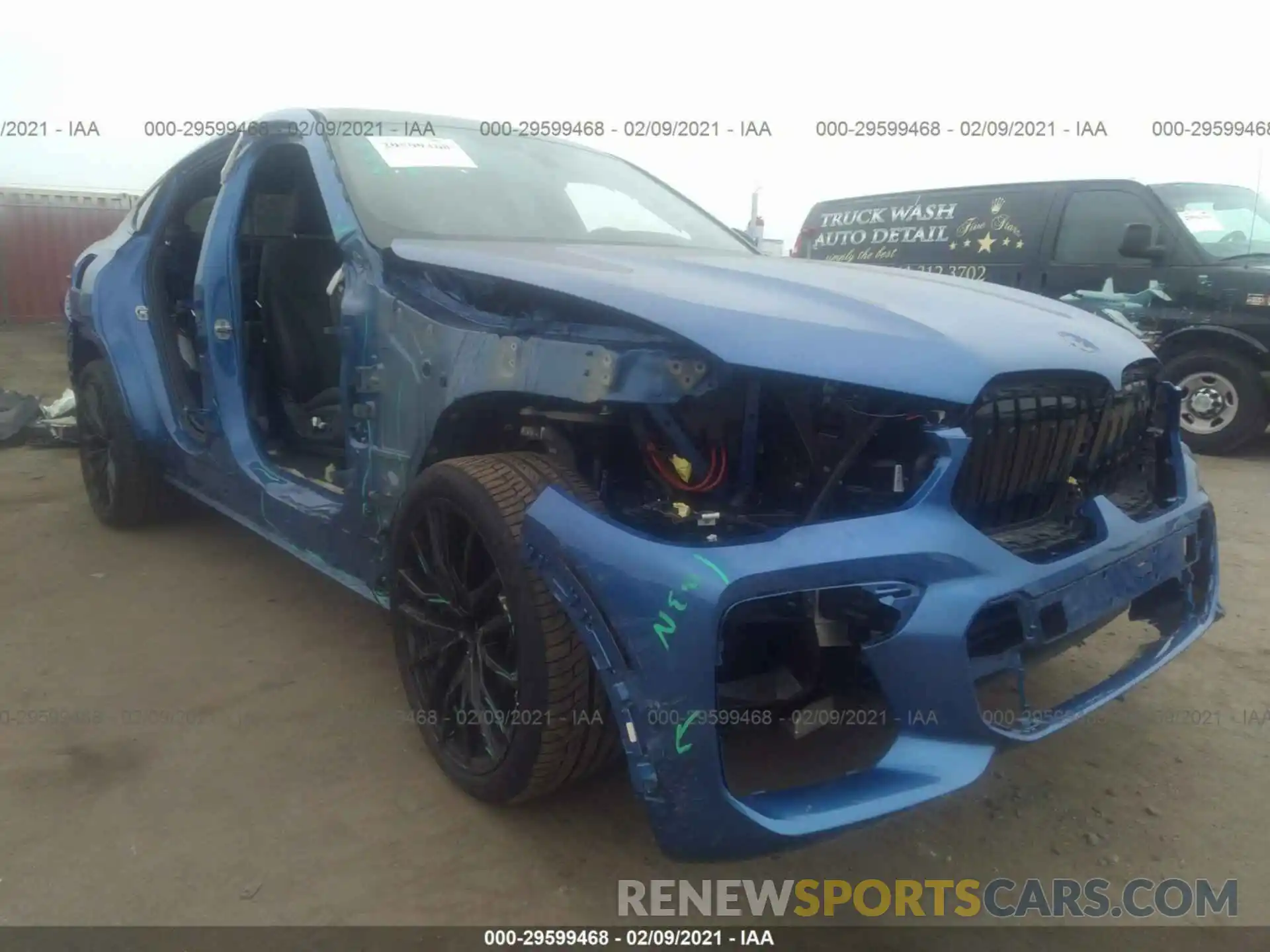 1 Photograph of a damaged car 5UXCY8C08L9D46766 BMW X6 2020