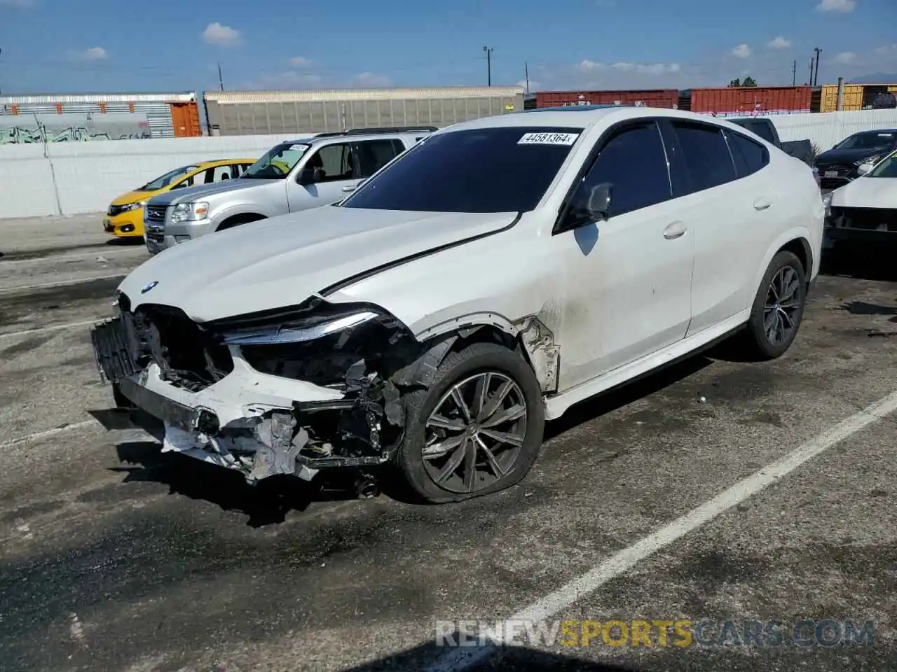 1 Photograph of a damaged car 5UXCY8C09L9C75612 BMW X6 2020