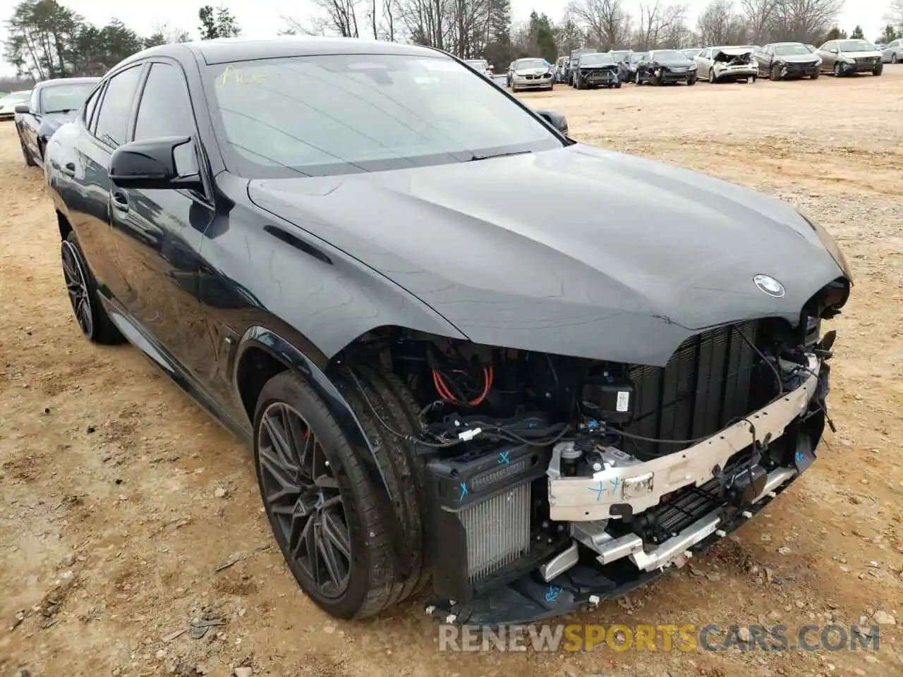 1 Photograph of a damaged car 5YMCY0C01L9D55514 BMW X6 2020