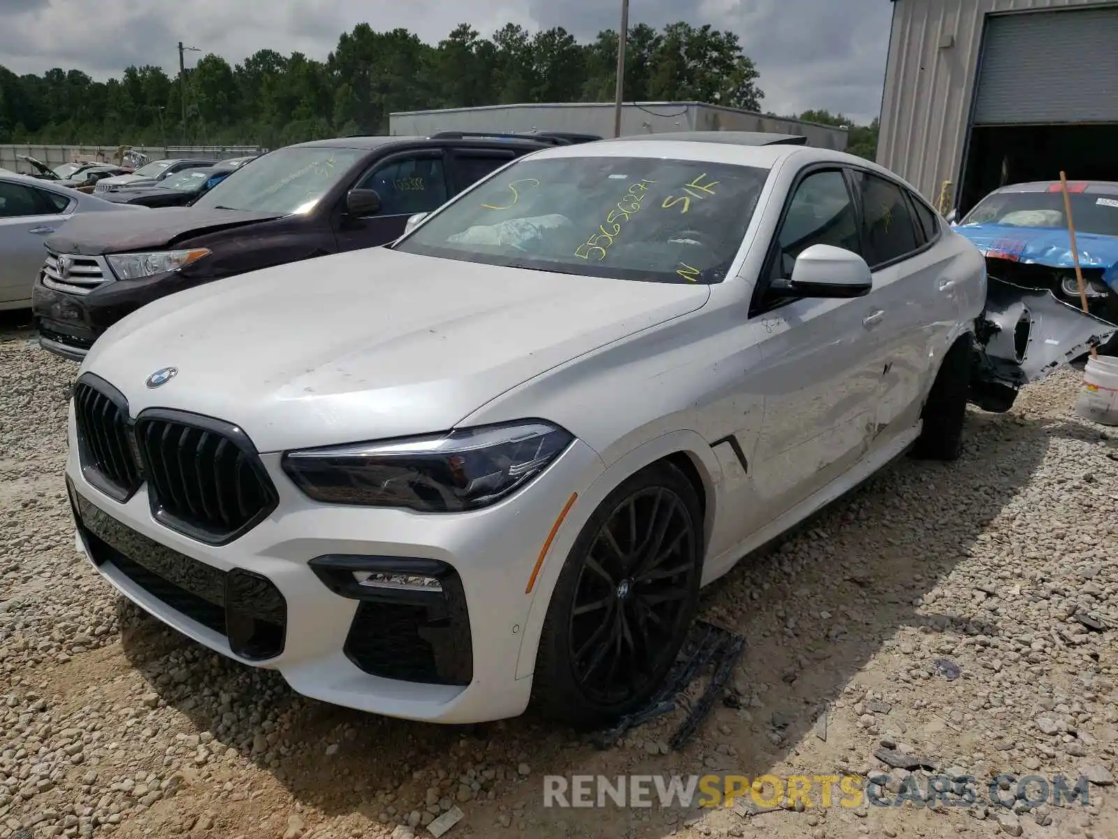 2 Photograph of a damaged car 5UXCY4C03M9E24140 BMW X6 2021