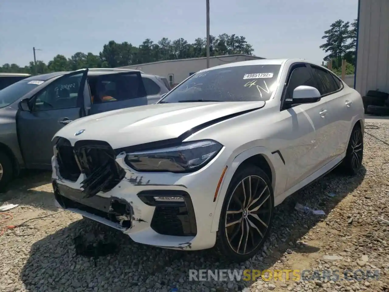 2 Photograph of a damaged car 5UXCY4C06M9G02266 BMW X6 2021