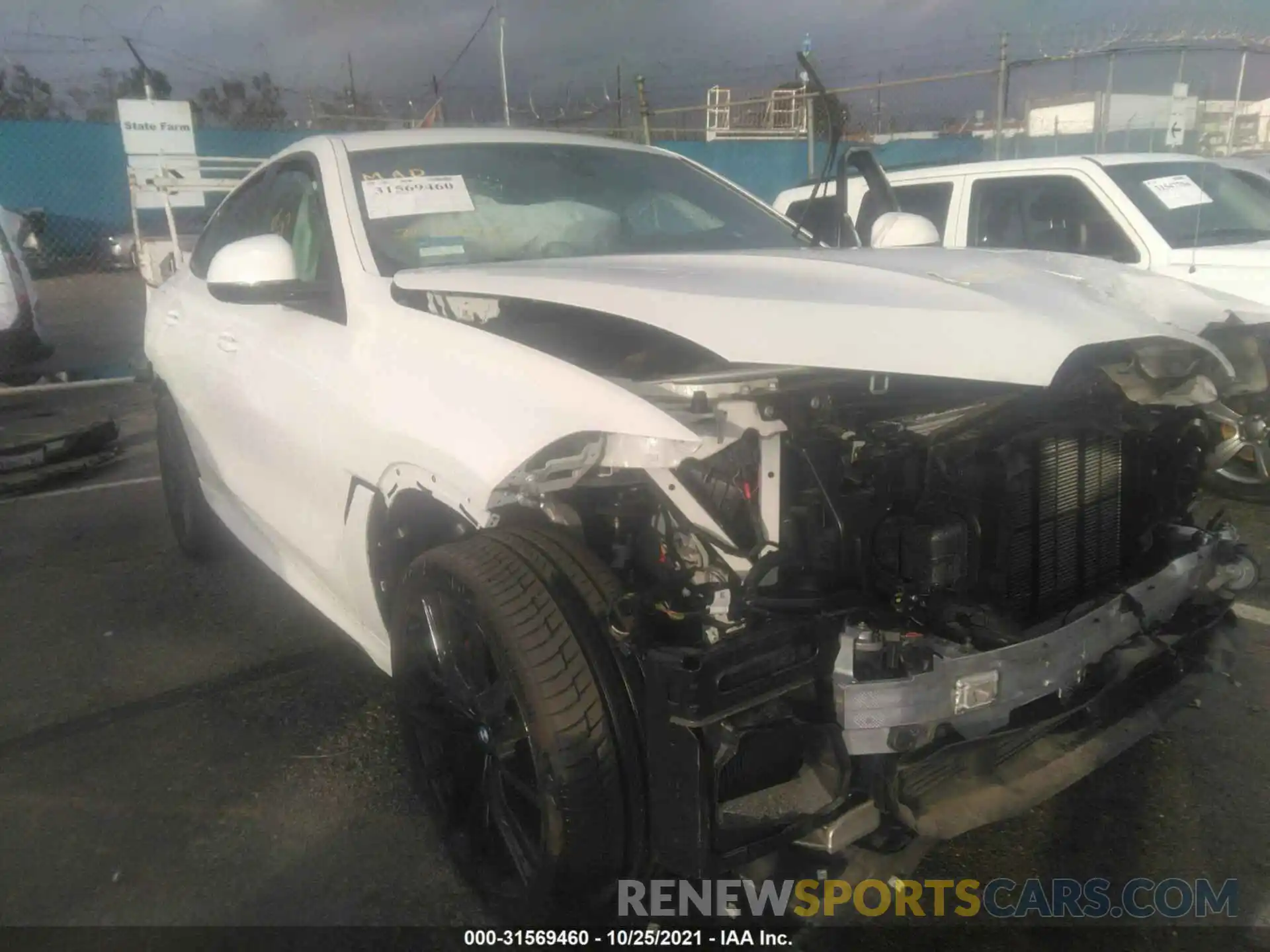 1 Photograph of a damaged car 5UXCY4C08M9F77659 BMW X6 2021