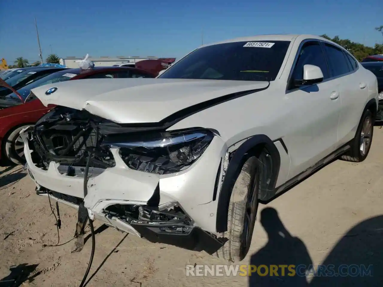 2 Photograph of a damaged car 5UXCY4C09M9H36740 BMW X6 2021