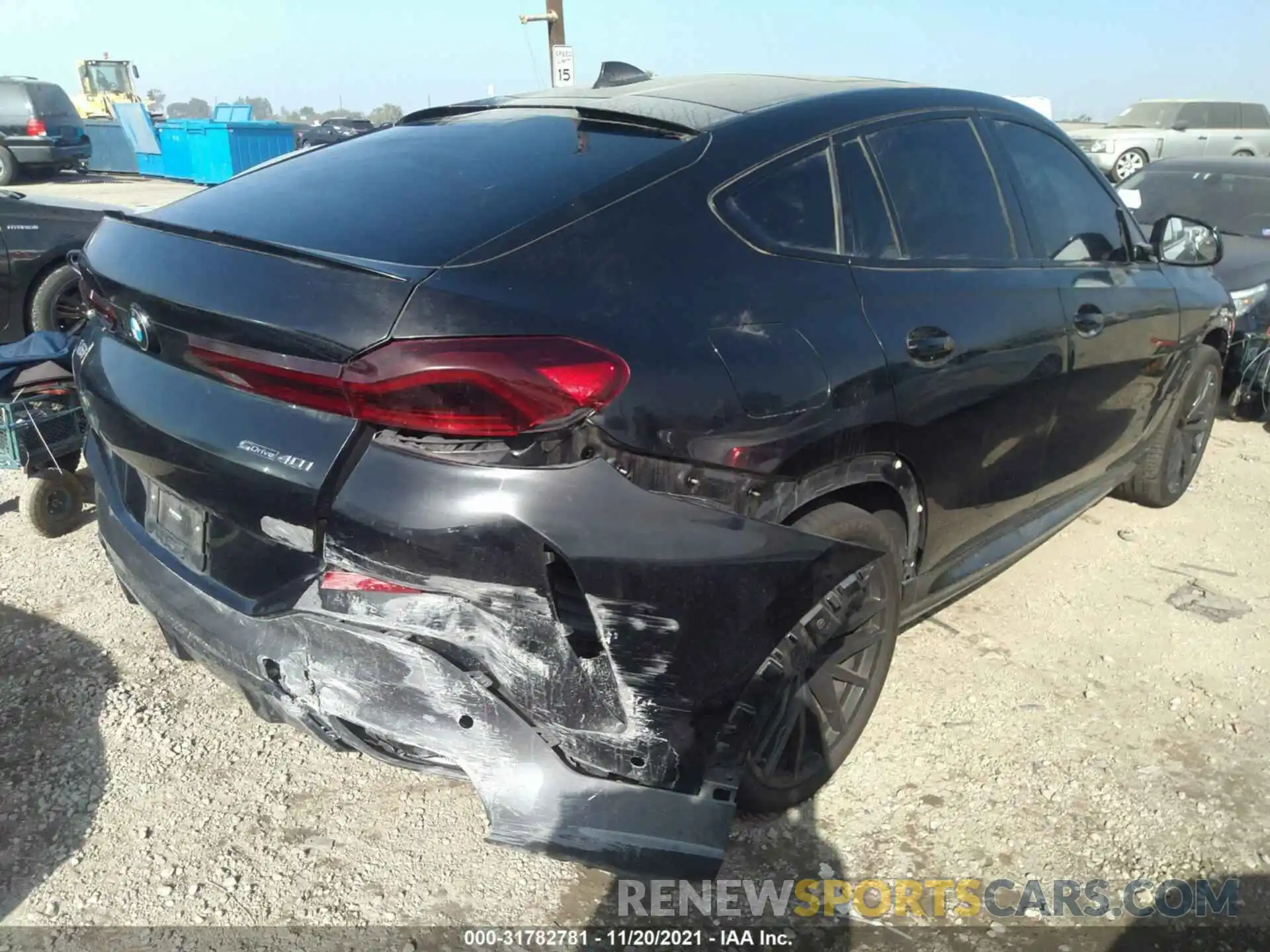 4 Photograph of a damaged car 5UXCY4C0XM9G44214 BMW X6 2021