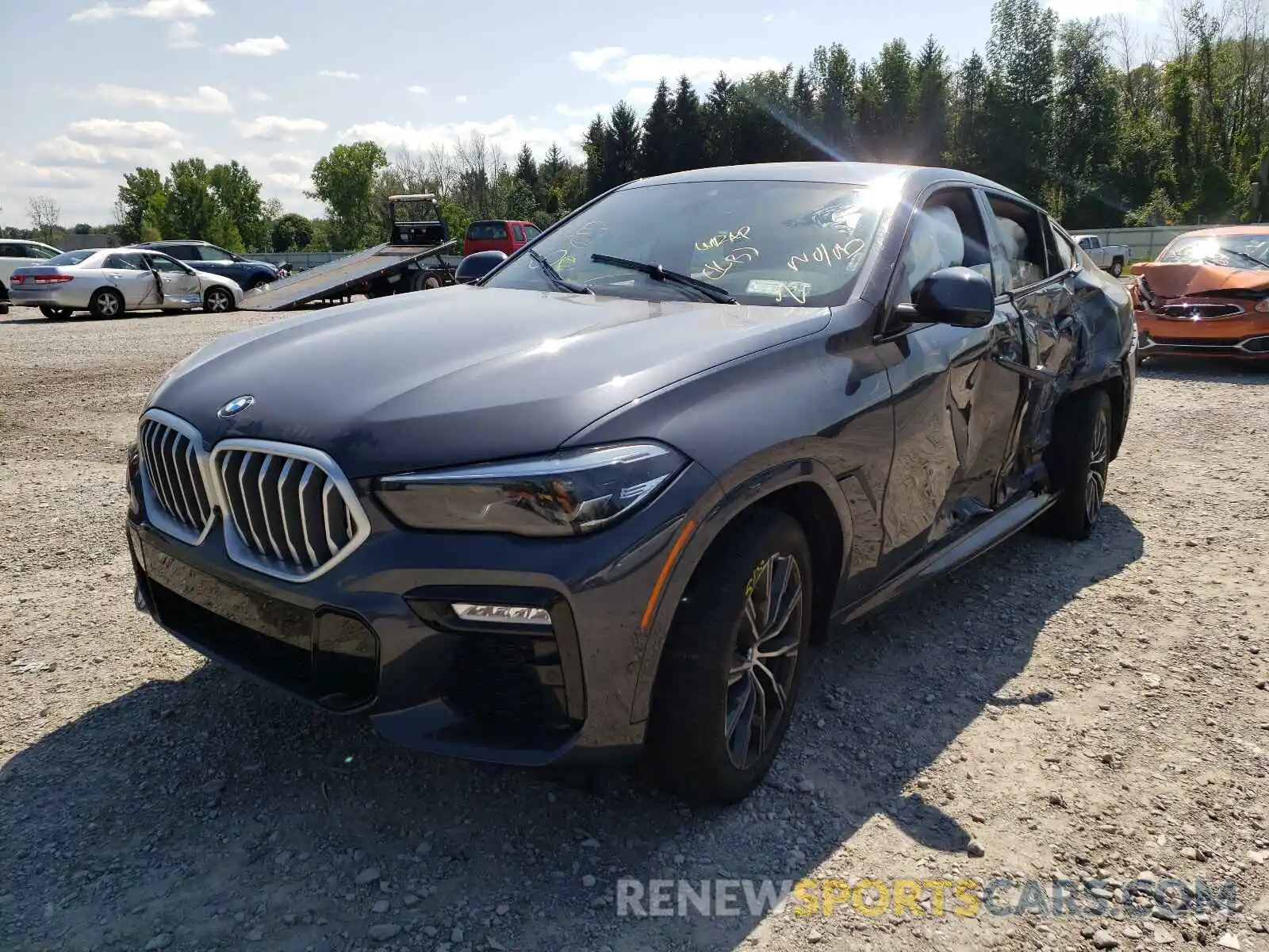 2 Photograph of a damaged car 5UXCY6C00M9E08702 BMW X6 2021