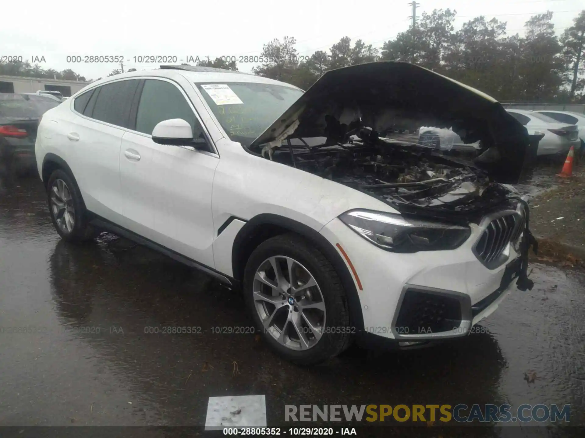 1 Photograph of a damaged car 5UXCY6C01M9D74737 BMW X6 2021