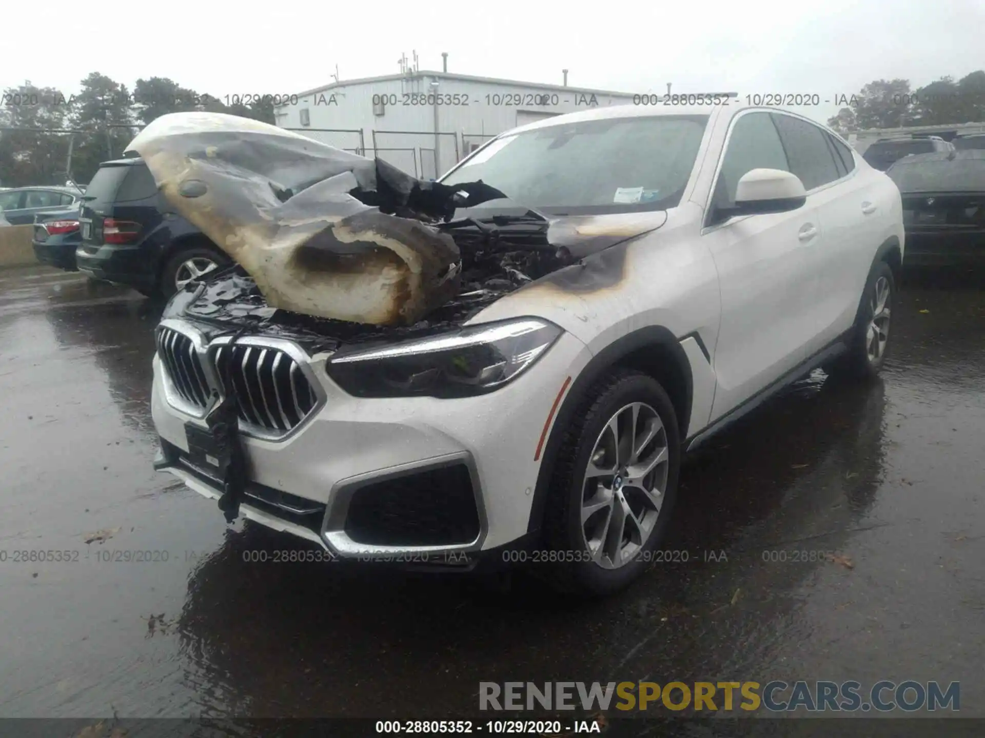 2 Photograph of a damaged car 5UXCY6C01M9D74737 BMW X6 2021