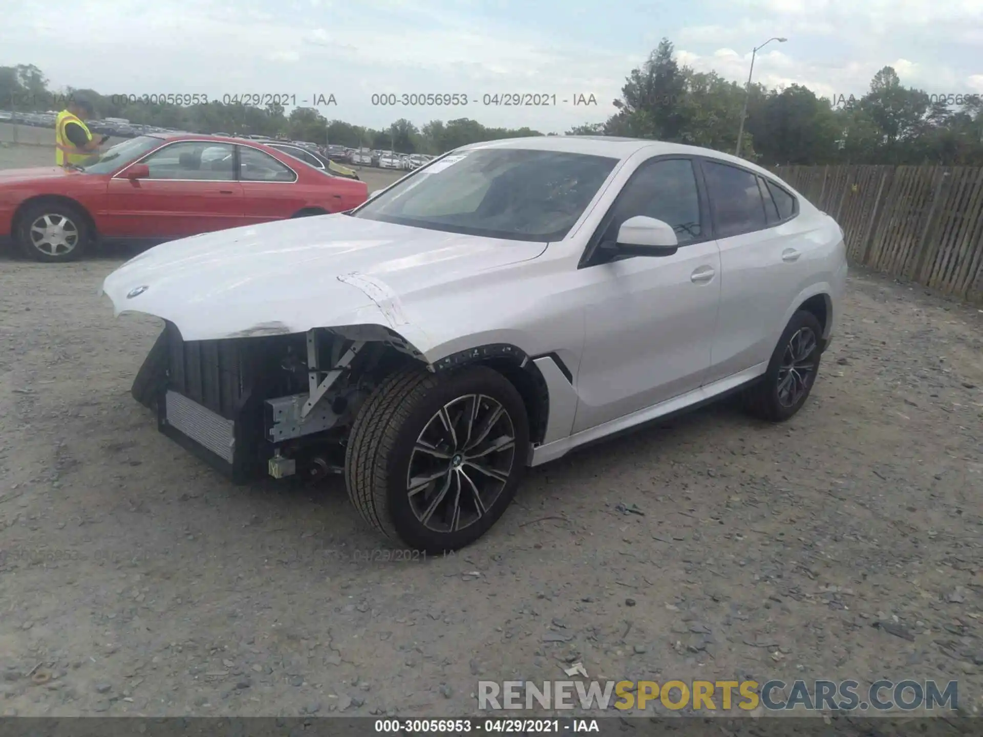 2 Photograph of a damaged car 5UXCY6C01M9F36205 BMW X6 2021