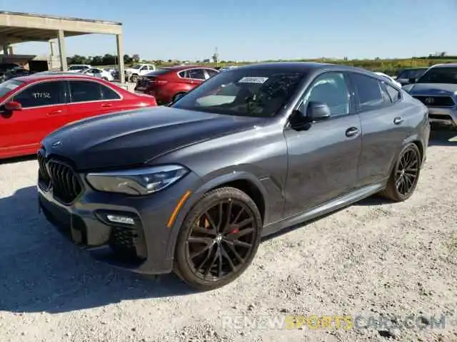 2 Photograph of a damaged car 5UXCY6C01M9F63629 BMW X6 2021