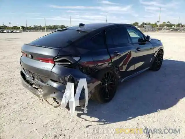 4 Photograph of a damaged car 5UXCY6C01M9F63629 BMW X6 2021