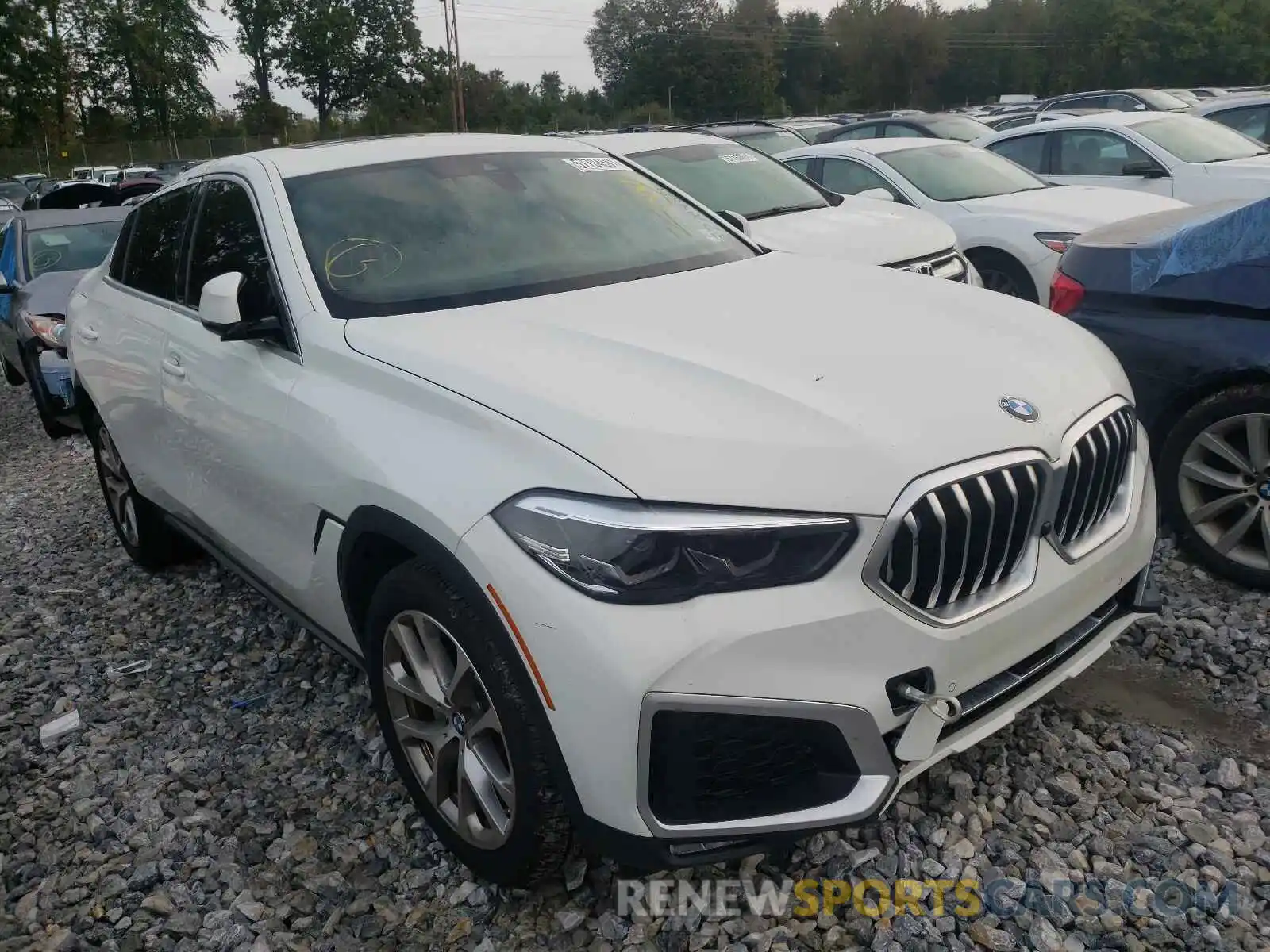 1 Photograph of a damaged car 5UXCY6C03M9F63633 BMW X6 2021