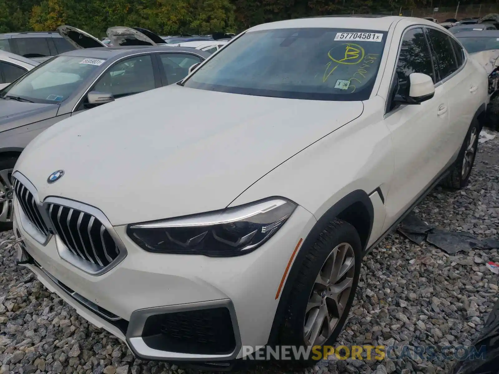 2 Photograph of a damaged car 5UXCY6C03M9F63633 BMW X6 2021