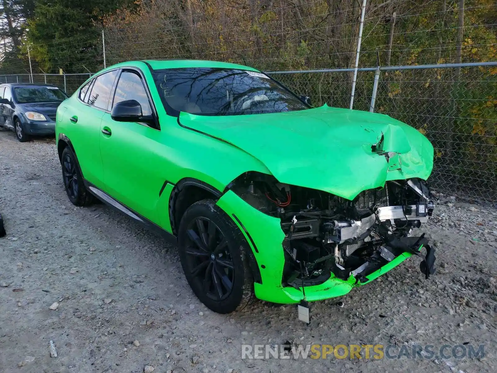 1 Photograph of a damaged car 5UXCY6C09M9D94556 BMW X6 2021