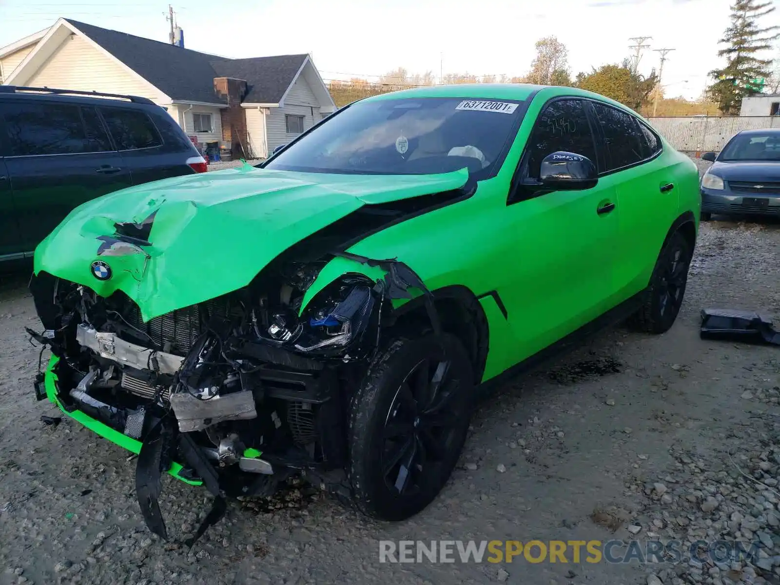 2 Photograph of a damaged car 5UXCY6C09M9D94556 BMW X6 2021