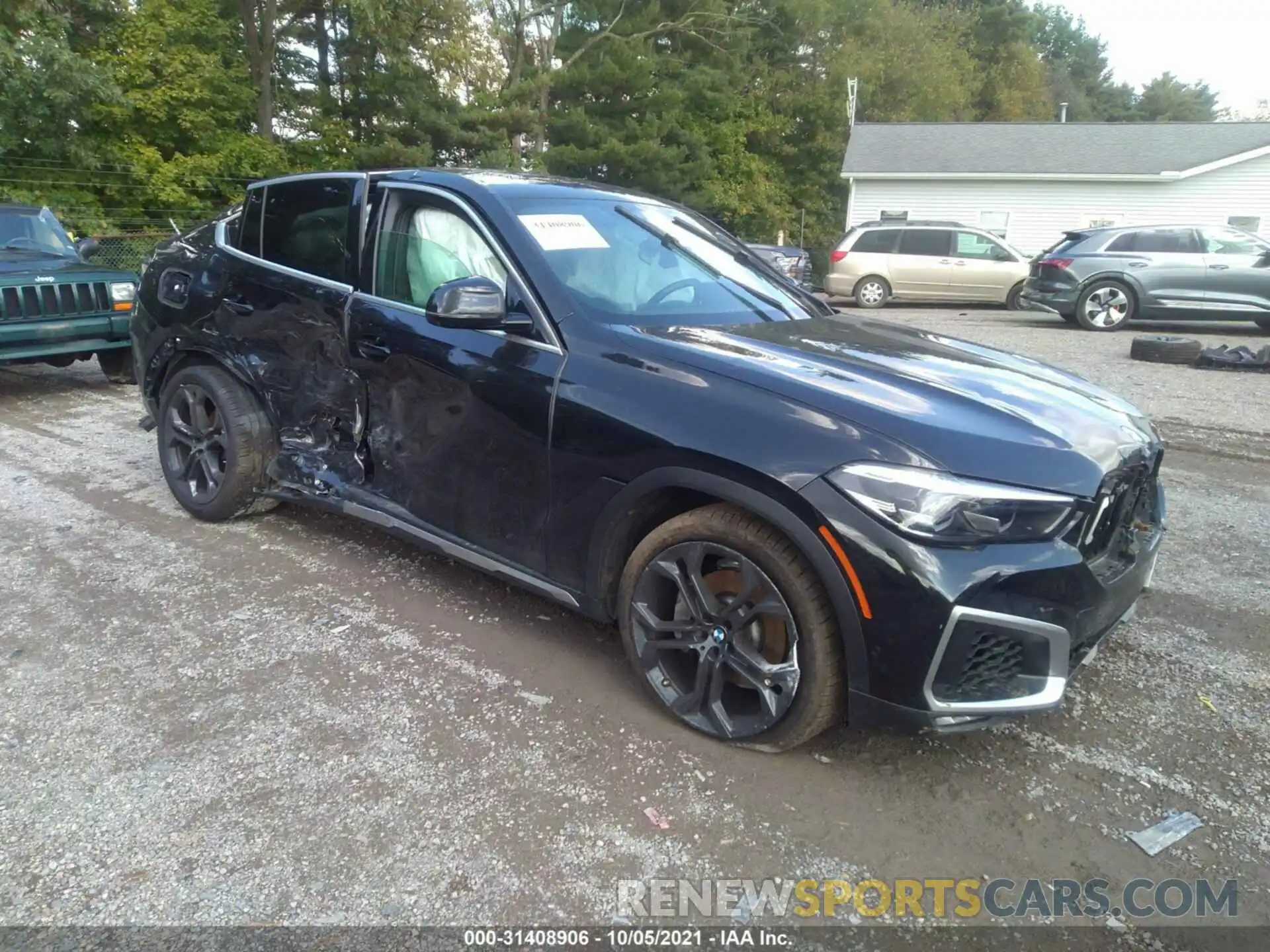 1 Photograph of a damaged car 5UXCY6C09M9G30493 BMW X6 2021