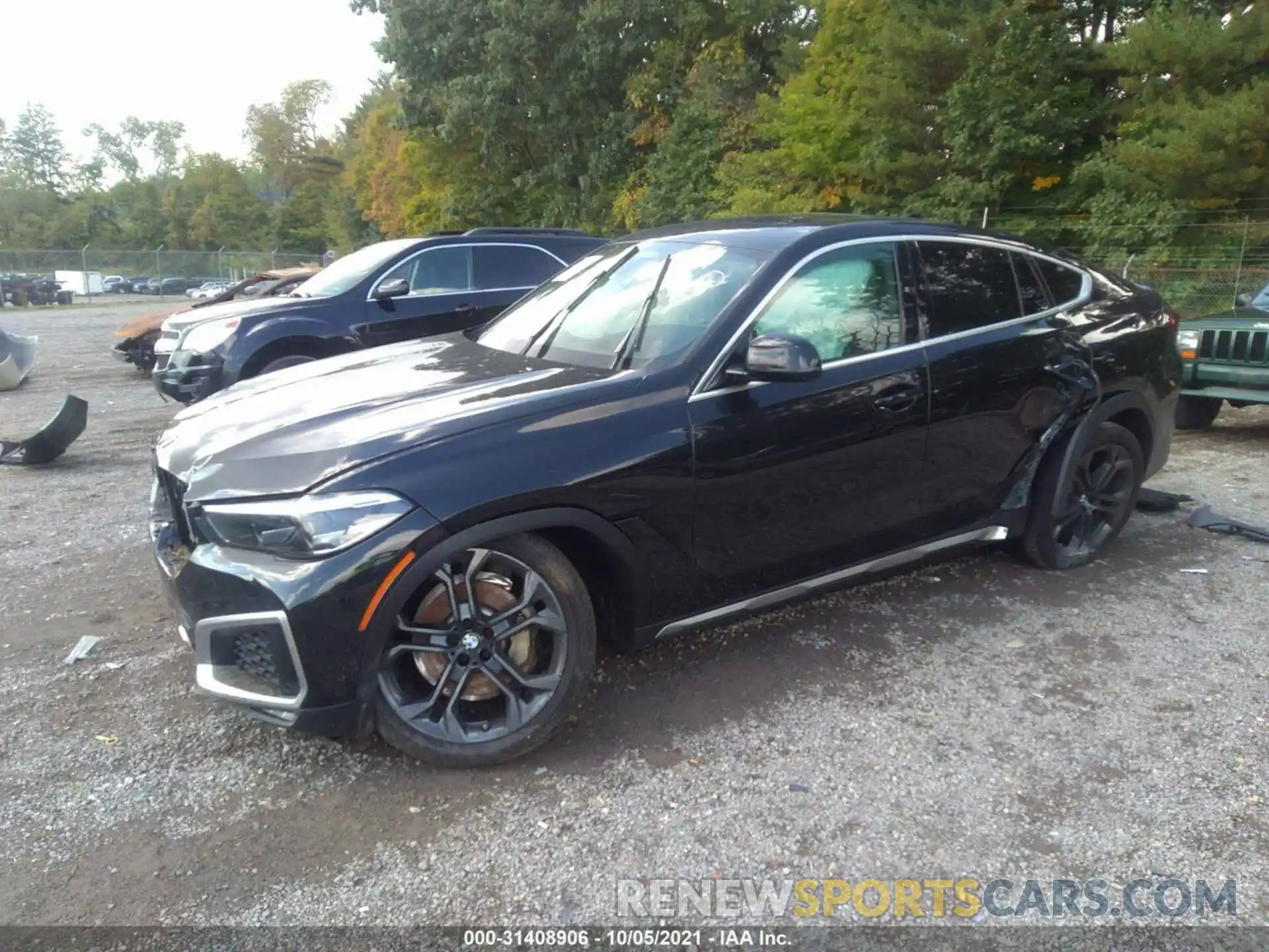 2 Photograph of a damaged car 5UXCY6C09M9G30493 BMW X6 2021