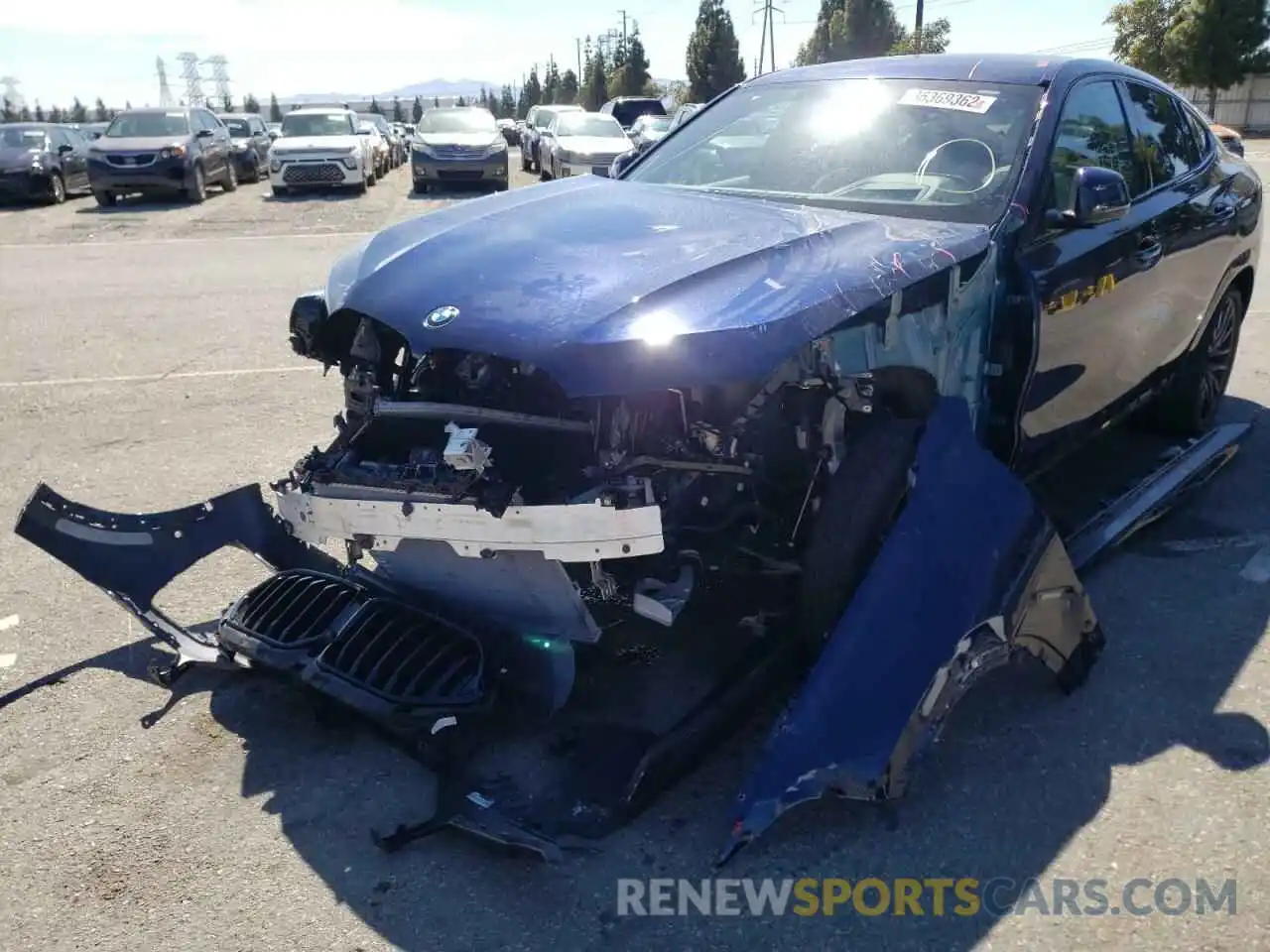 2 Photograph of a damaged car 5UXCY8C00M9F69613 BMW X6 2021