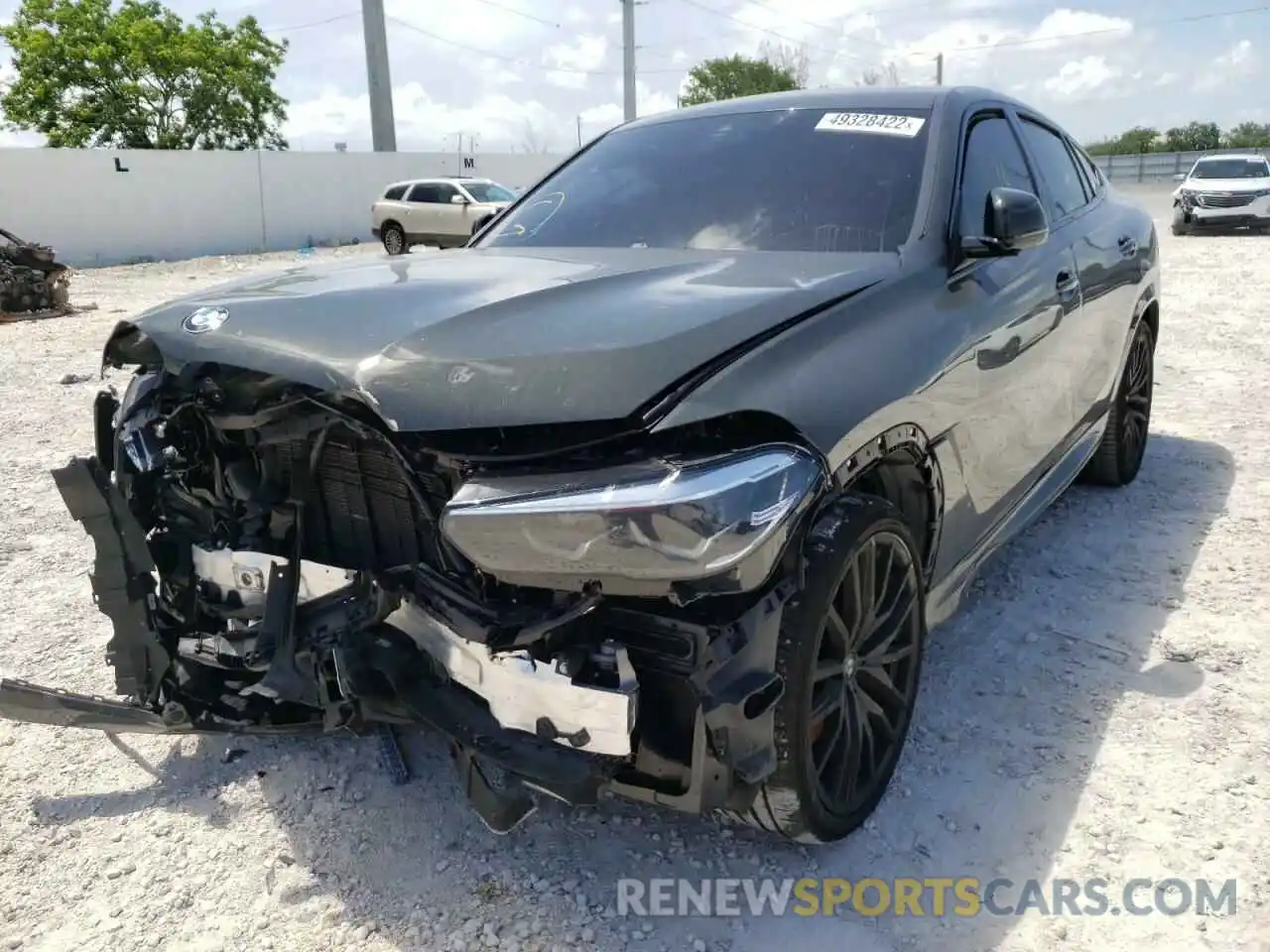 2 Photograph of a damaged car 5UXCY8C00M9F77369 BMW X6 2021