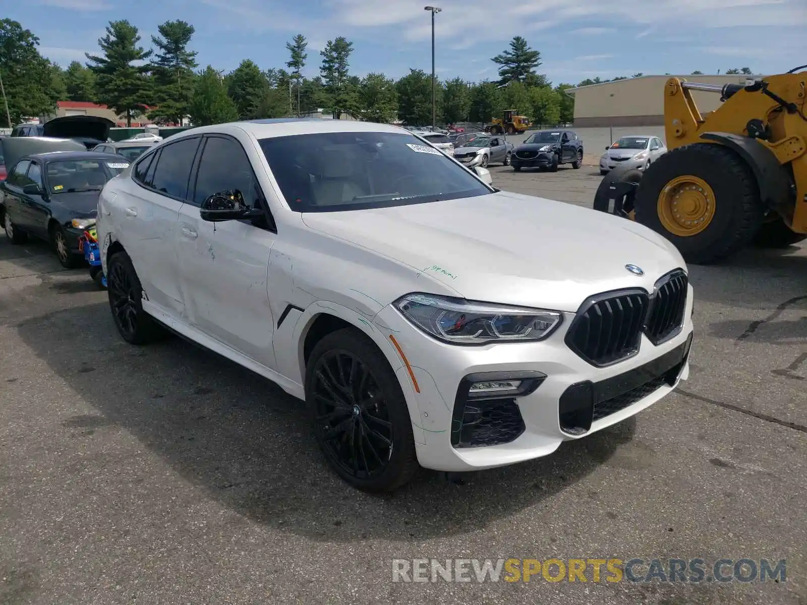 1 Photograph of a damaged car 5UXCY8C02M9F76840 BMW X6 2021