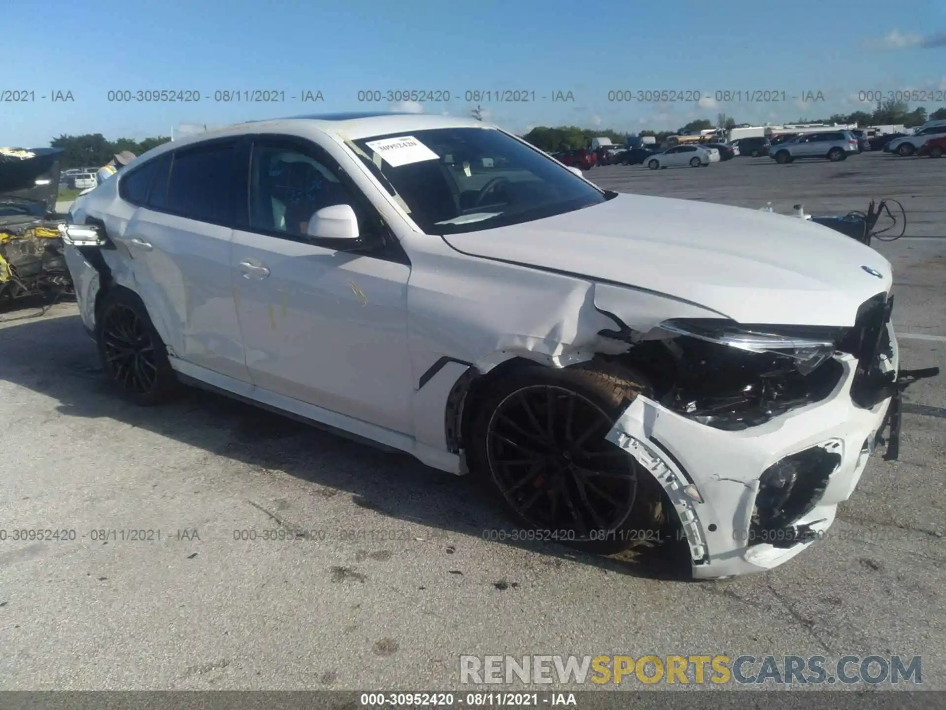 6 Photograph of a damaged car 5UXCY8C03M9H19536 BMW X6 2021