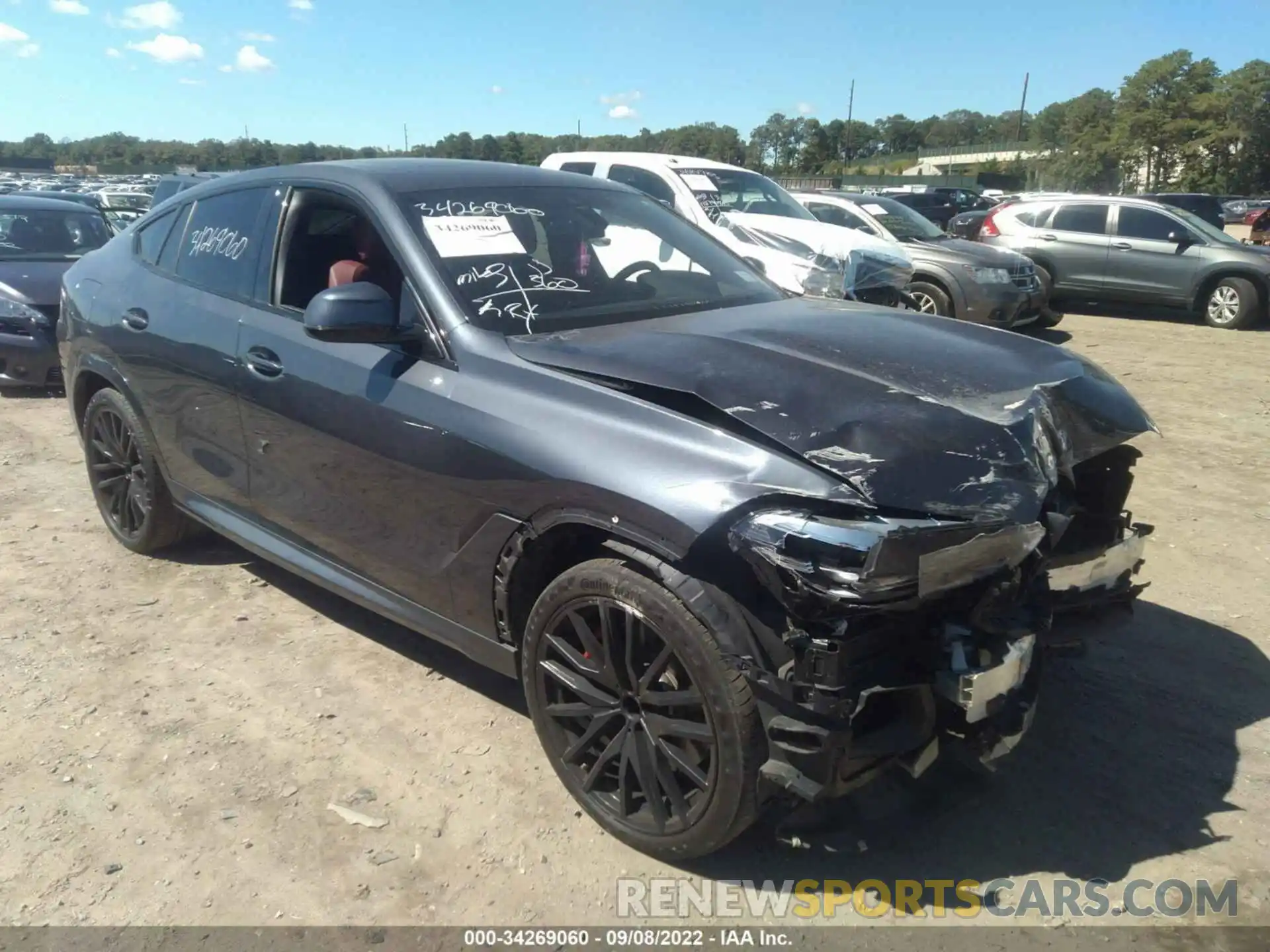 1 Photograph of a damaged car 5UXCY8C04M9E38734 BMW X6 2021