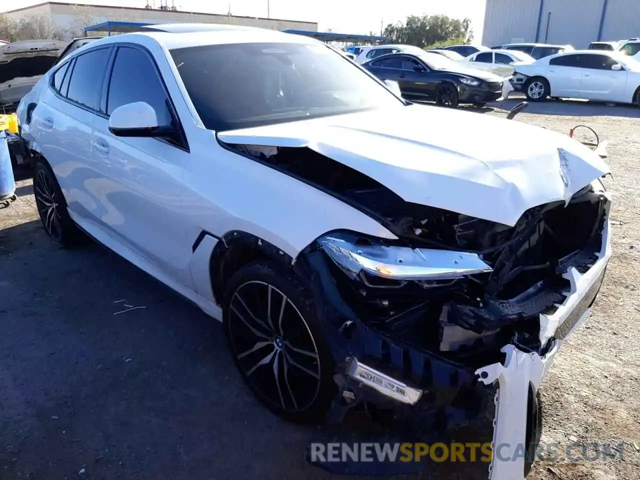 1 Photograph of a damaged car 5UXCY8C07M9G26745 BMW X6 2021