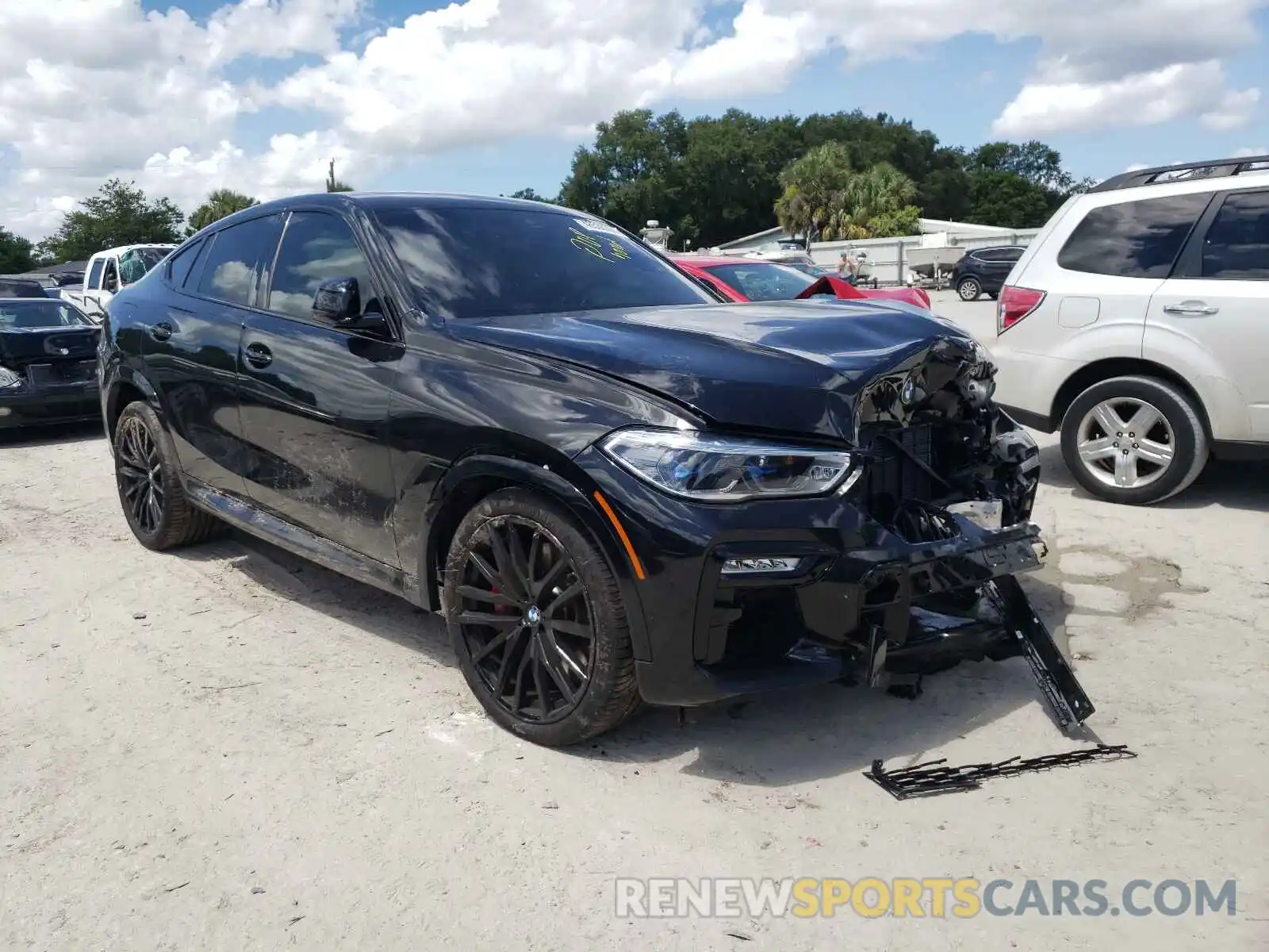 1 Photograph of a damaged car 5UXCY8C08M9G03393 BMW X6 2021