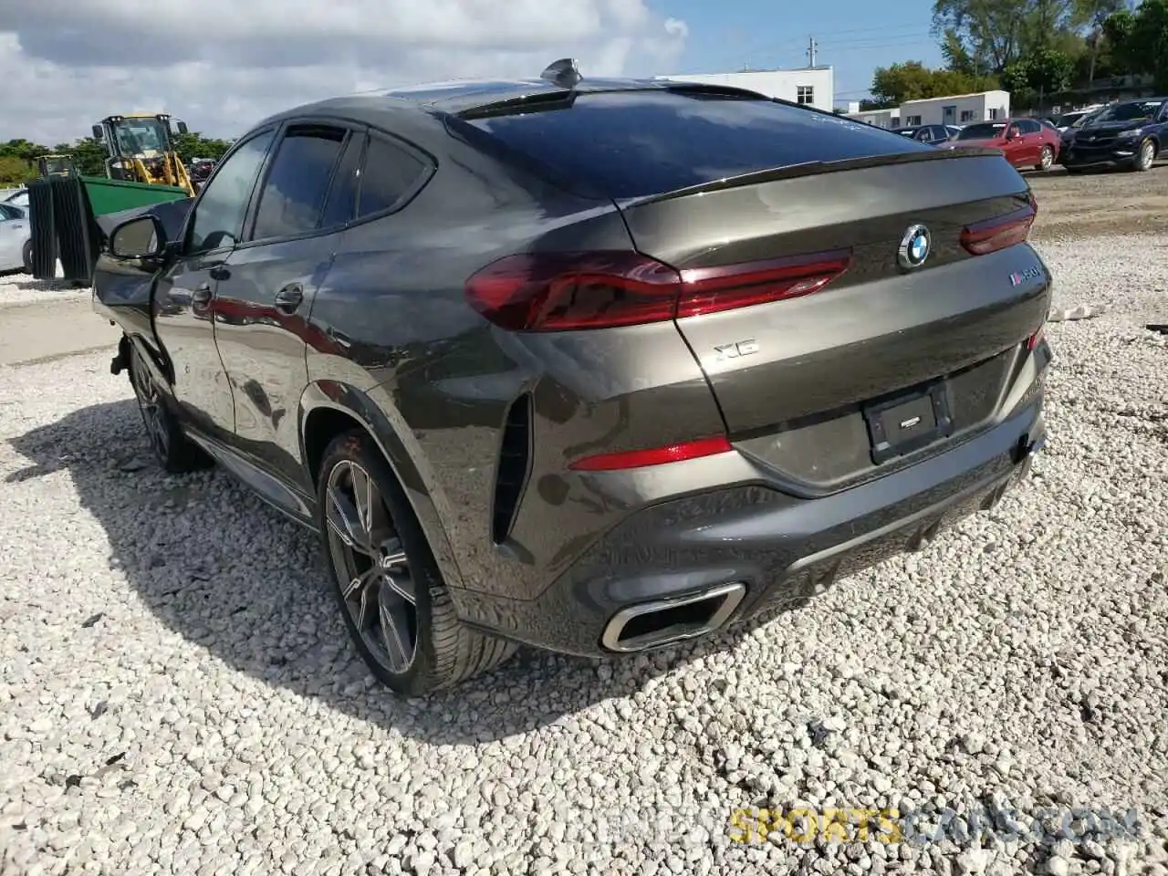 3 Photograph of a damaged car 5UXCY8C09M9F89861 BMW X6 2021