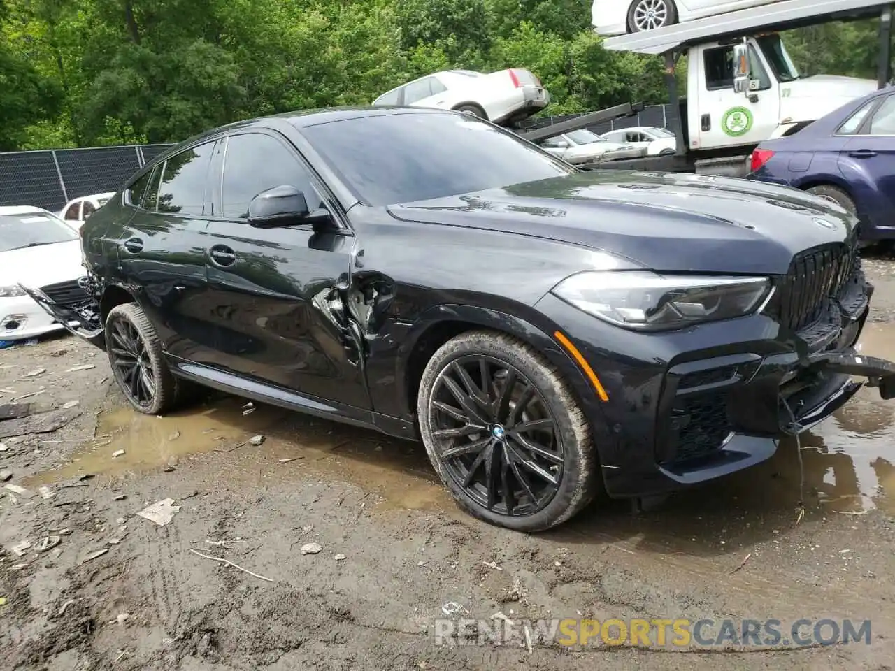 1 Photograph of a damaged car 5UXCY6C00N9K47475 BMW X6 2022