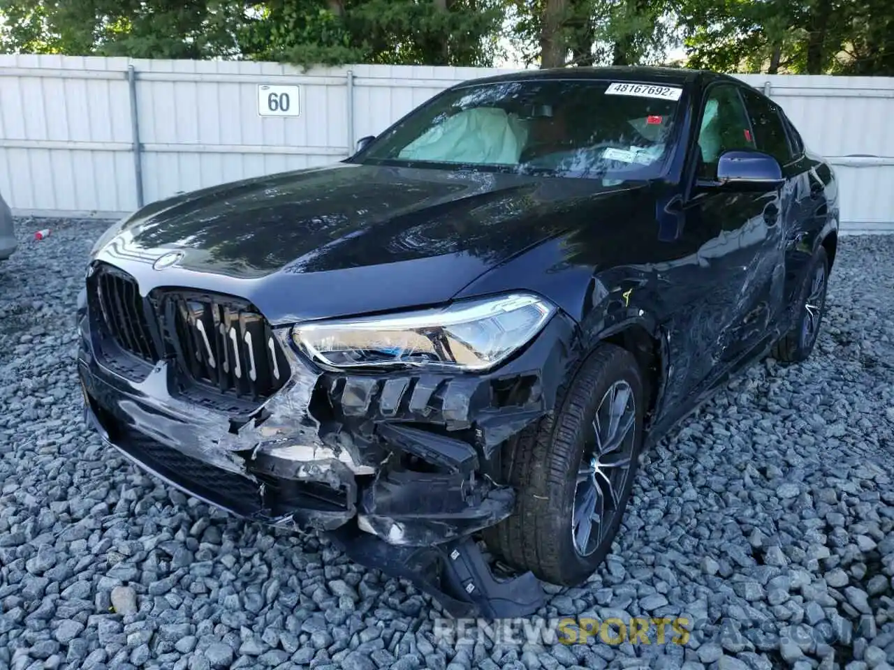 2 Photograph of a damaged car 5UXCY6C02N9J68695 BMW X6 2022