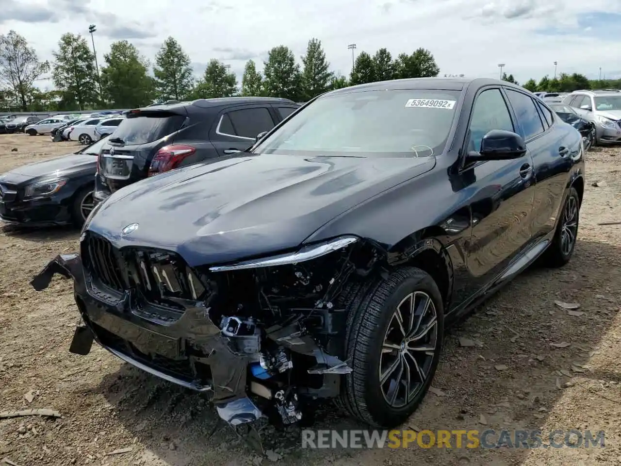 2 Photograph of a damaged car 5UXCY6C02N9L85387 BMW X6 2022