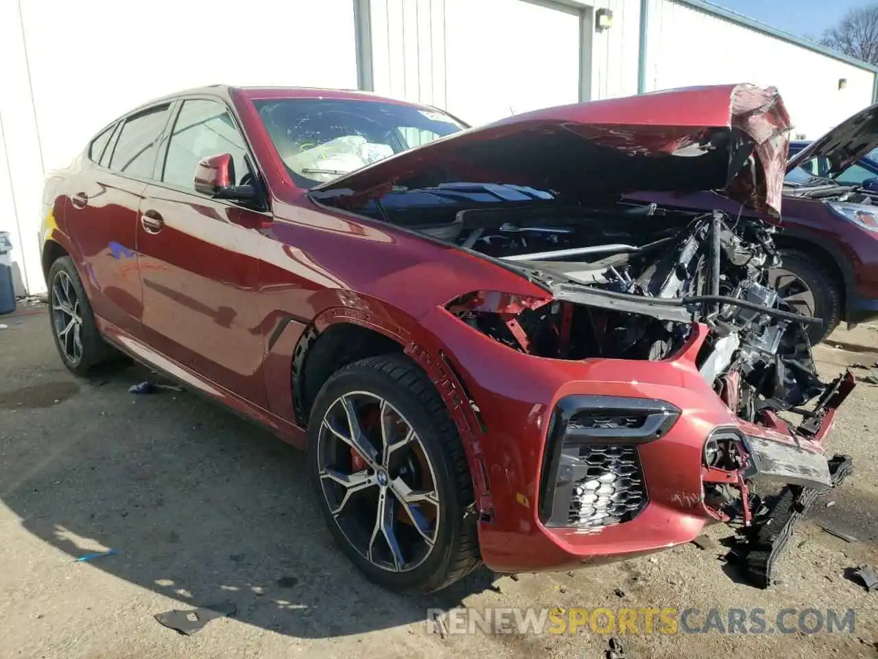 1 Photograph of a damaged car 5UXCY6C04N9J59027 BMW X6 2022