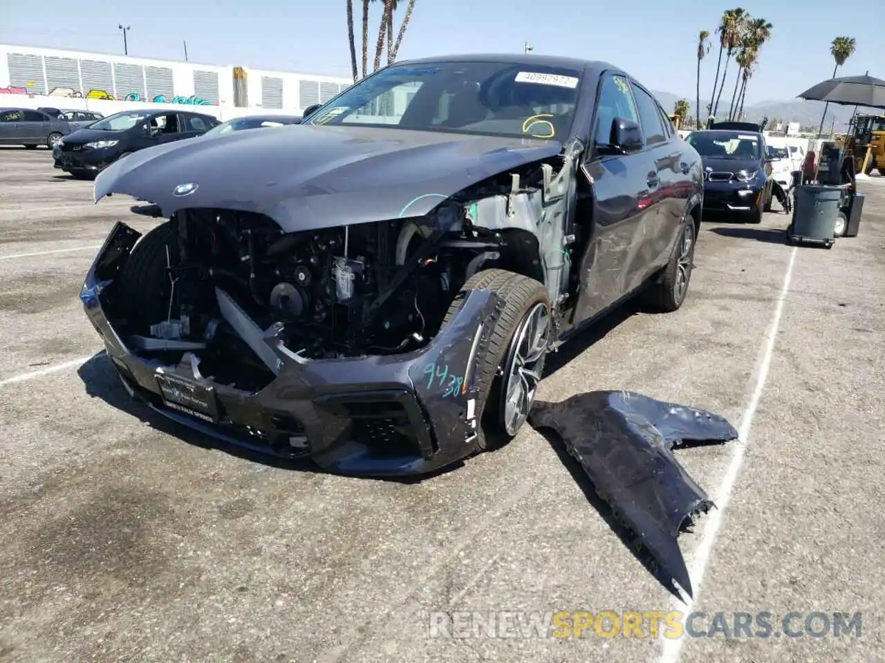 2 Photograph of a damaged car 5UXCY6C04N9K74954 BMW X6 2022