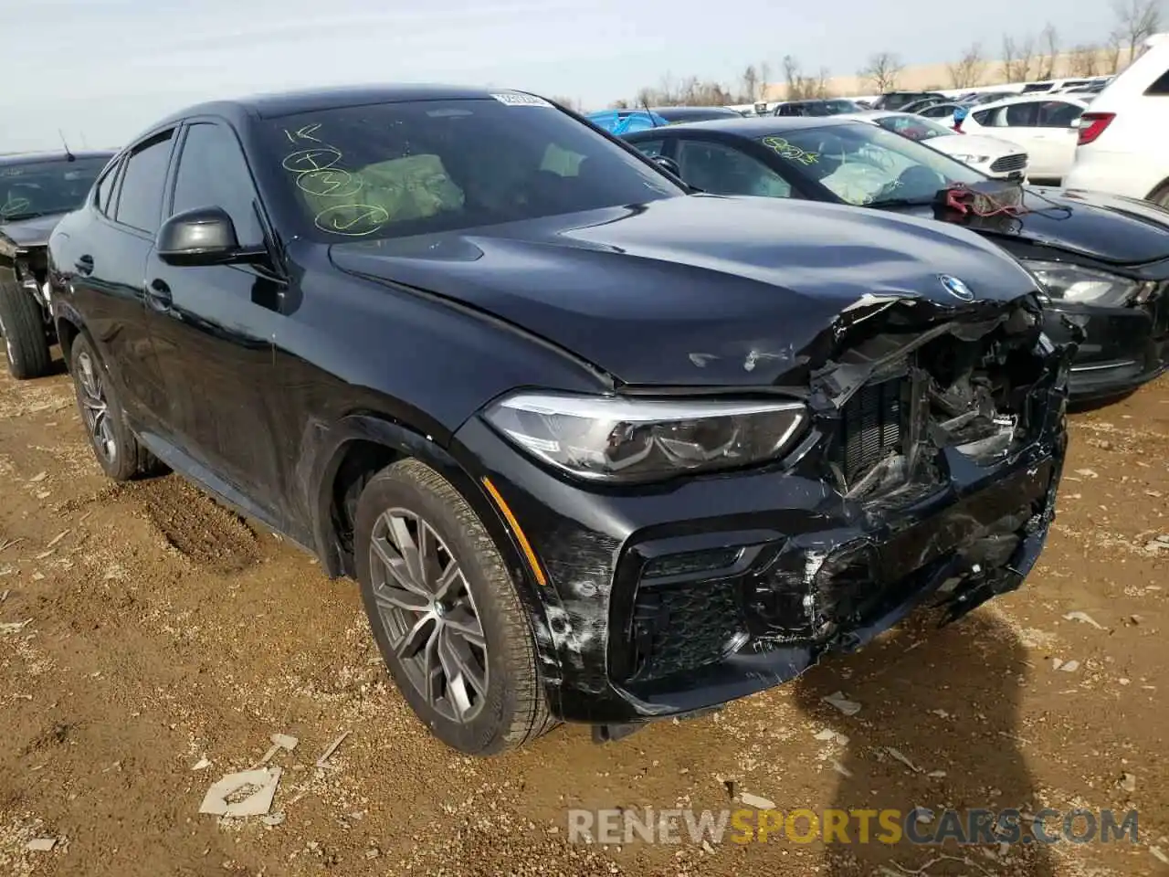 1 Photograph of a damaged car 5UXCY6C07N9K10441 BMW X6 2022