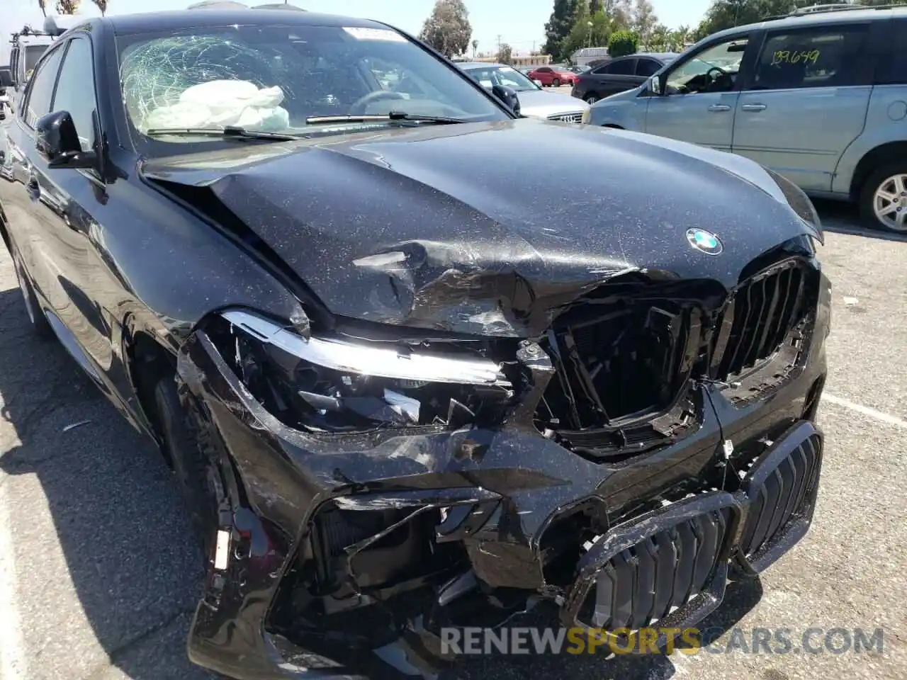 9 Photograph of a damaged car 5UXCY6C07N9M05858 BMW X6 2022