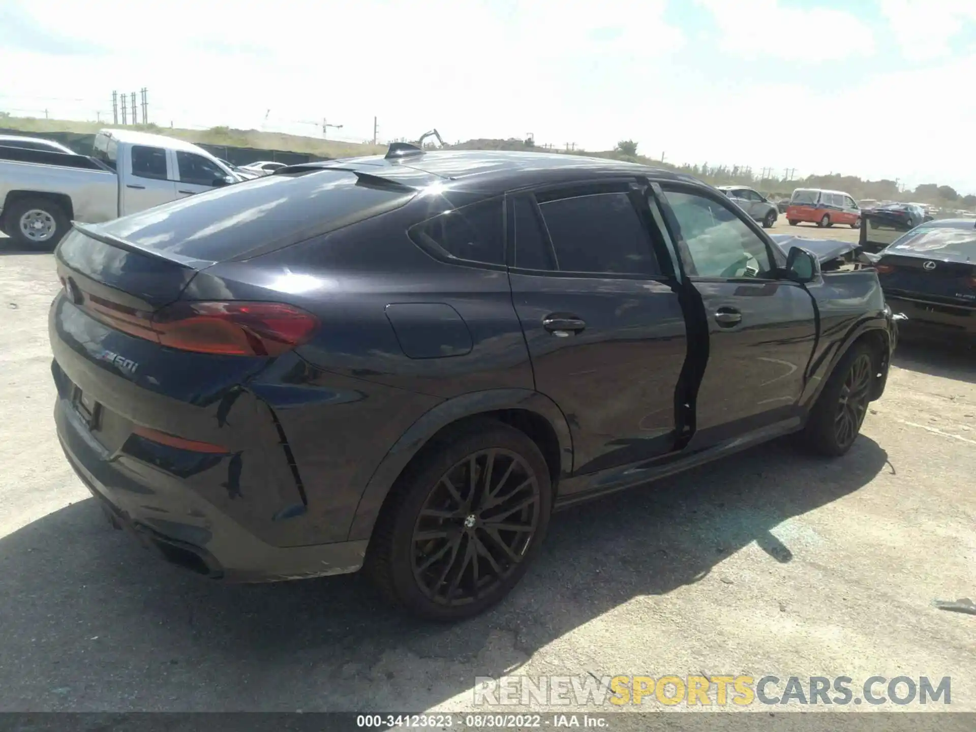 4 Фотография поврежденного автомобиля 5UXCY8C08N9L34200 BMW X6 2022