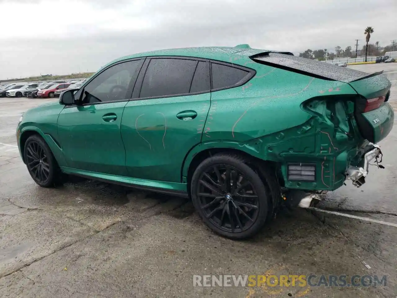 2 Photograph of a damaged car 5UX43EX09R9T05323 BMW X6 M60I 2024