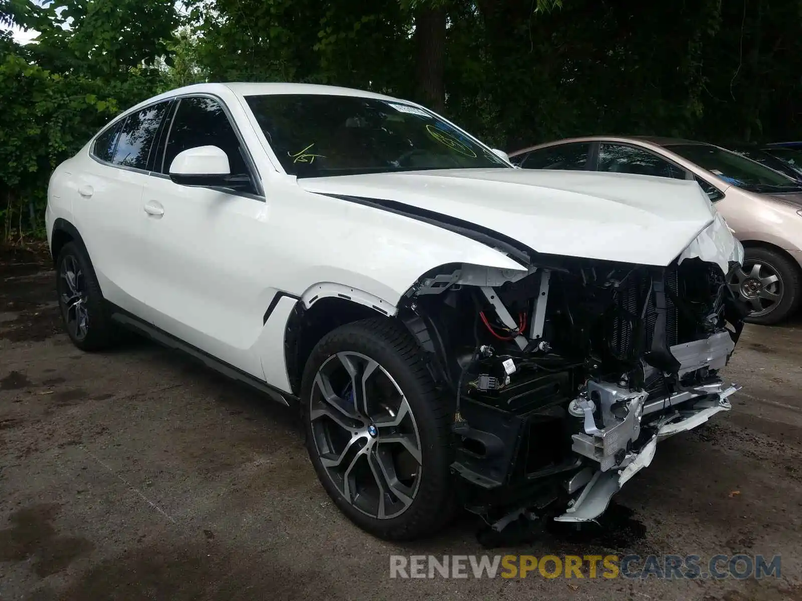 1 Photograph of a damaged car 5UXCY6C07L9C58196 BMW X6 XDRIVE4 2020