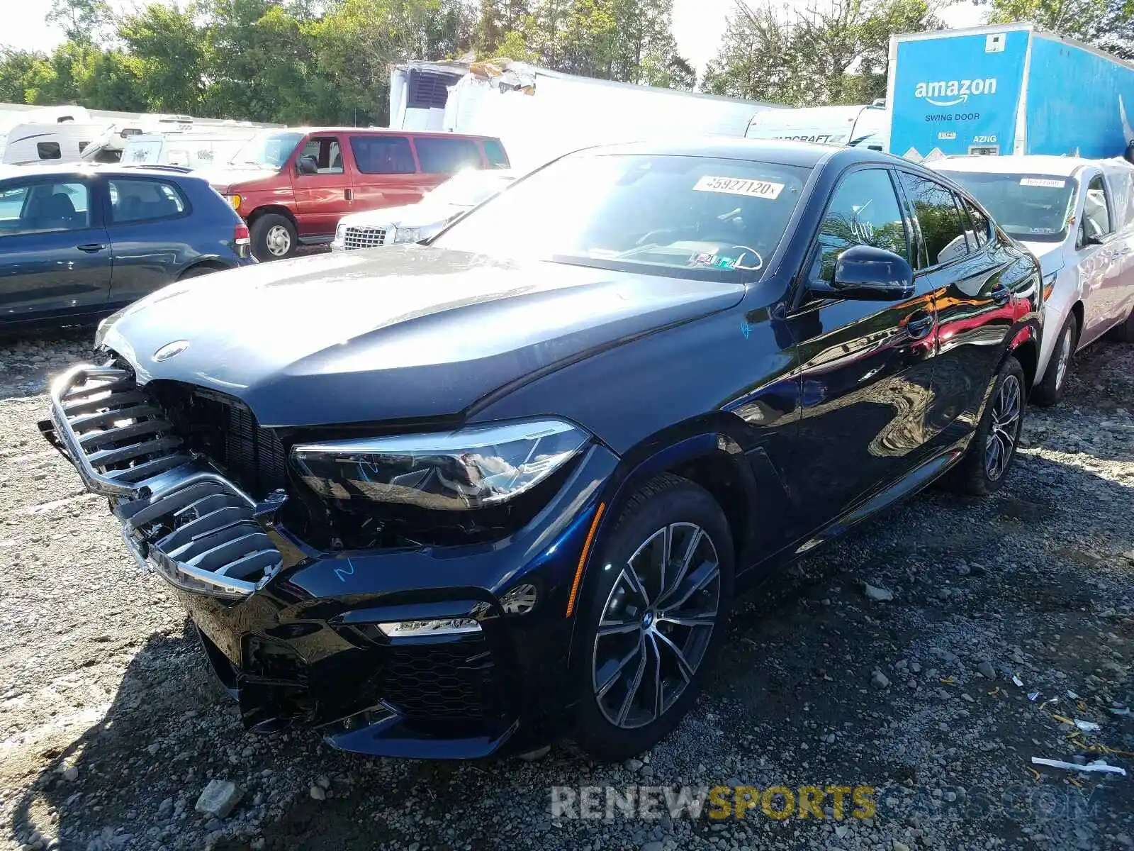 2 Photograph of a damaged car 5UXCY6C07L9C82725 BMW X6 XDRIVE4 2020