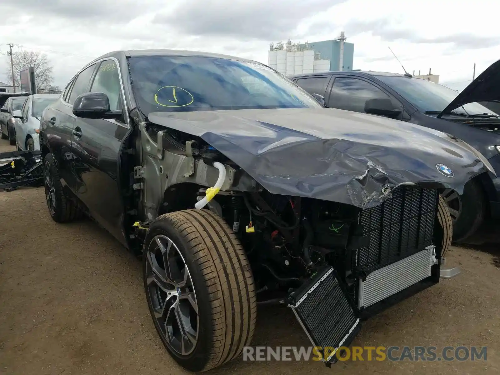 1 Photograph of a damaged car 5UXCY6C06M9E06050 BMW X6 XDRIVE4 2021