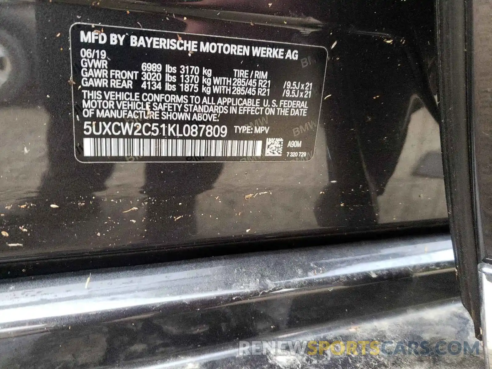 10 Фотография поврежденного автомобиля 5UXCW2C51KL087809 BMW X7 2019