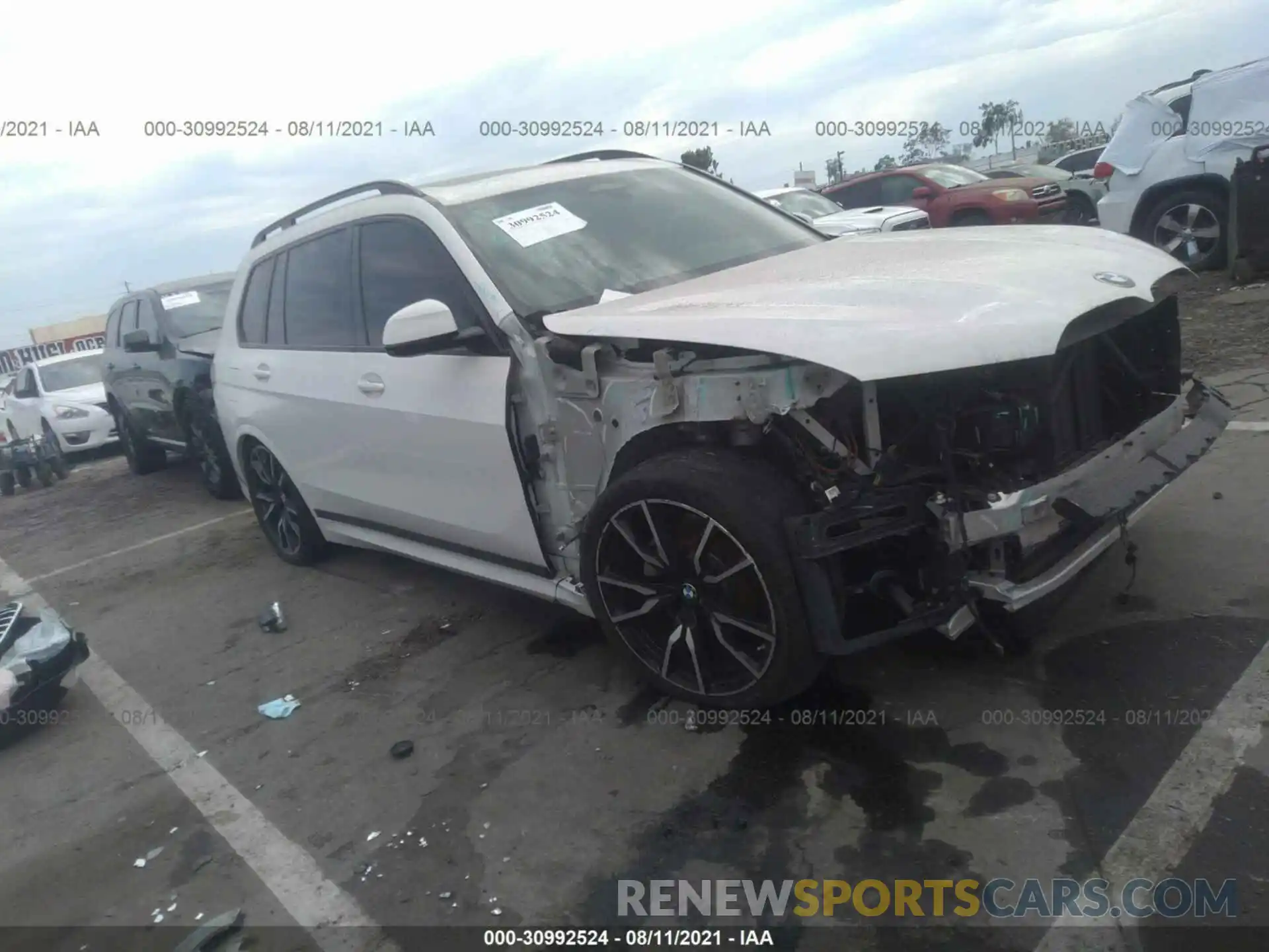 1 Photograph of a damaged car 5UXCW2C52KL083333 BMW X7 2019