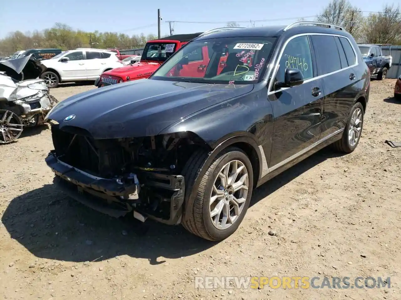 2 Photograph of a damaged car 5UXCW2C54K0E74083 BMW X7 2019