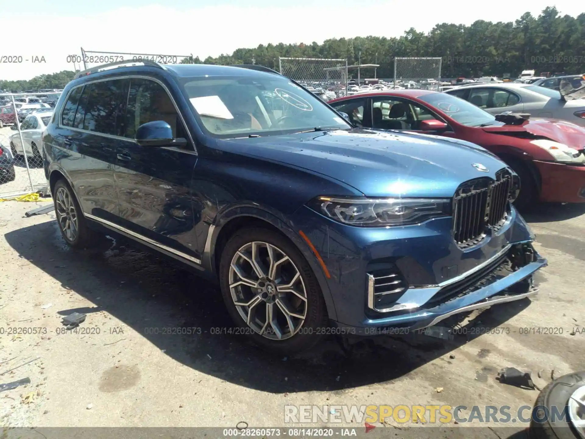 1 Photograph of a damaged car 5UXCW2C56KL088602 BMW X7 2019