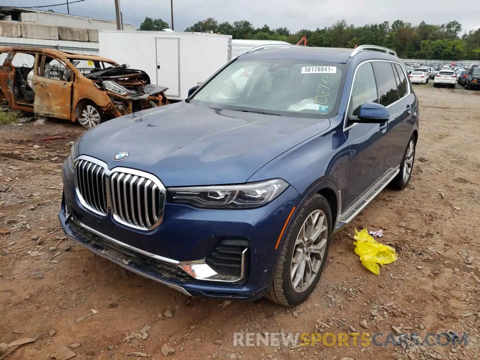 2 Фотография поврежденного автомобиля 5UXCW2C58KL087595 BMW X7 2019