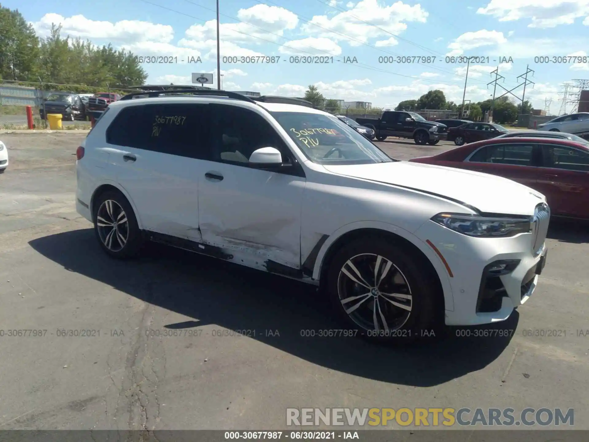 1 Photograph of a damaged car 5UXCX4C53KLS36567 BMW X7 2019