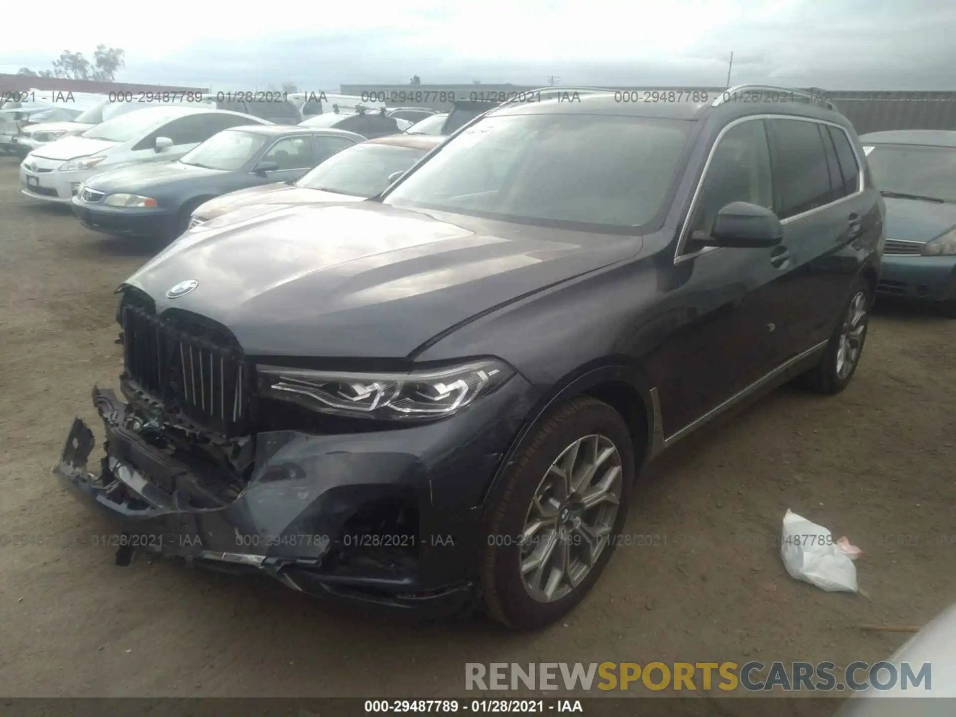 2 Фотография поврежденного автомобиля 5UXCW2C01L9B44189 BMW X7 2020